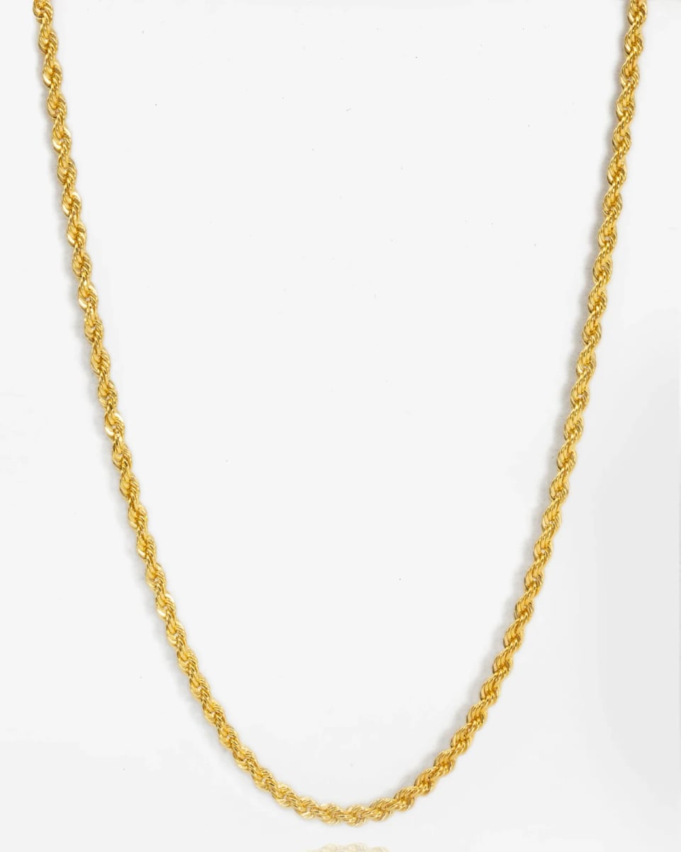Cadena Torzal · Chapado en oro 14k