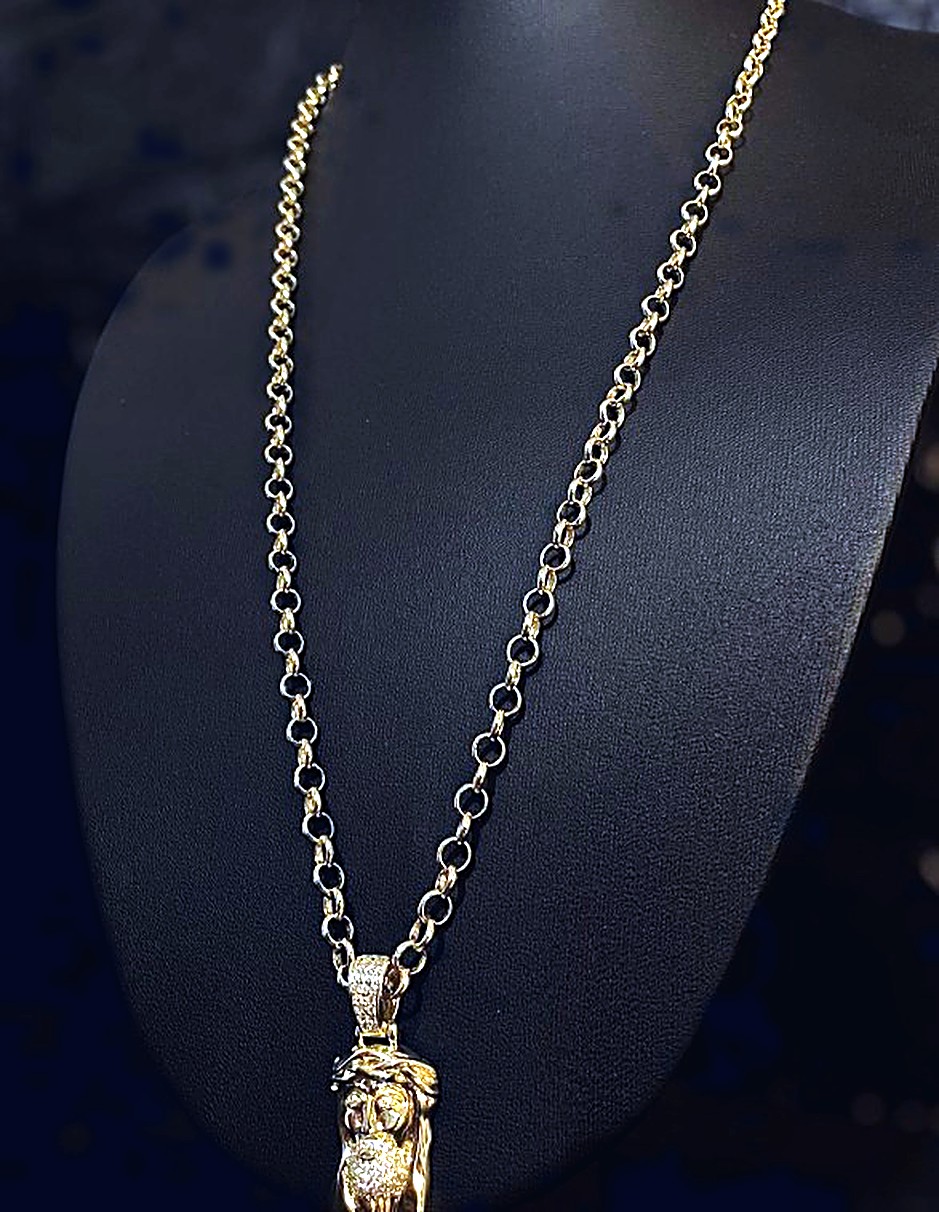 Cadena Rolo con Cristo